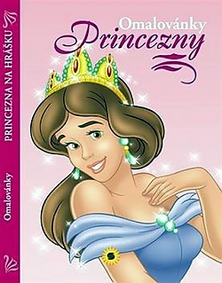 Princezny - Princezna na hrku - omalovnky