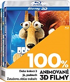 3x 100% Animovan� 3D filmy (Blu-Ray 3D)
