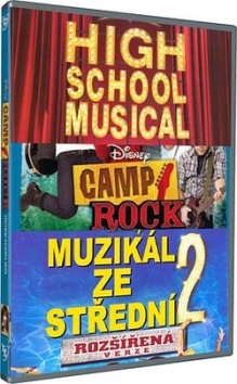 Kolekce HIGH SCHOOL MUSICAL: Muzikl ze stedn 1 + 2 + Camp Rock 3DVD