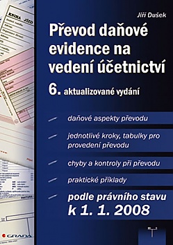 P�evod da�ov� evidence na veden� ��etnictv� - 6. aktuel.vyd�n�