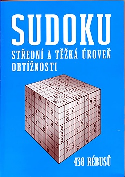 Sudoku - stedn a tk rove obtnosti - 410 rbus (modr)