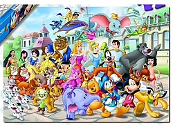 Puzzle Disney postavi�ky, 200 d�lk�