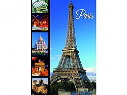 Puzzle Eiffelovka, Paříž 1000d