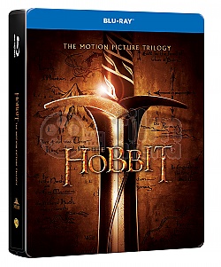 HOBIT Trilogie 1 - 3 Jumbo Steelbook™ Kolekce + DREK flie na SteelBook™