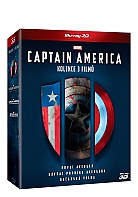 Captain America trilogie 1-3: Captain America: První Avenger + Captain America: Návrat prvního Avengera + Captain America: Občanská válka 3D + 2D Kolekce (3 Blu-ray 3D + 3 Blu-ray)