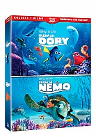 HLED SE NEMO + HLED SE DORY 3D + 2D Kolekce (2 Blu-ray 3D + 2 Blu-ray)
