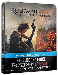 RESIDENT EVIL: Posledn kapitola  3D + 2D Steelbook™ Limitovan sbratelsk edice + DREK flie na SteelBook™