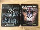 PLANETA OPIC 1 - 3 (Zrozen planety opic, svit planety opic, Vlka o planetu opic) Steelbook™ Kolekce Limitovan sbratelsk edice + DREK flie na SteelBook™