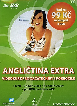 Anglitina Extra 4DVD (paprov obal)