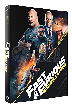 FAC #130 RYCHLE A ZBSILE: HOBBS A SHAW FullSlip + Lenticular 3D Magnet Steelbook™ Limitovan sbratelsk edice - slovan