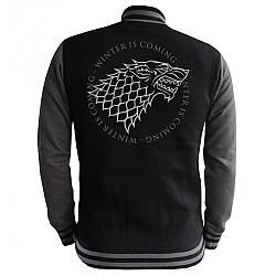 Bunda GAME OF THRONES - "Stark" pánská, černo-šedá L