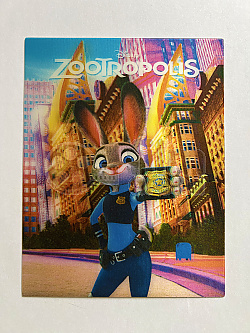 ZOOTROPOLIS - Lentikulrn 3D samolepka